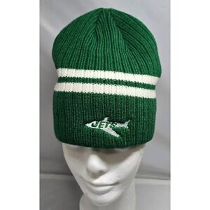 Reebok Gridiron Classic NFL New York Jets Green Beanie Hat One Size Acrylic